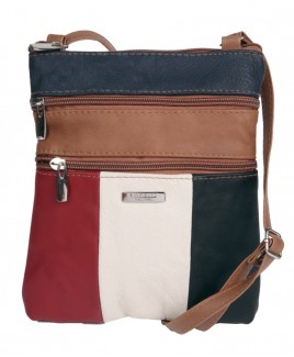 Lorenz Cow Hide Multi Patch Slim Bag- NEW LOW PRICE! 